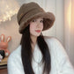 Fashion Coldproof Padded Faux Fur Trimmed Fisherman Hat