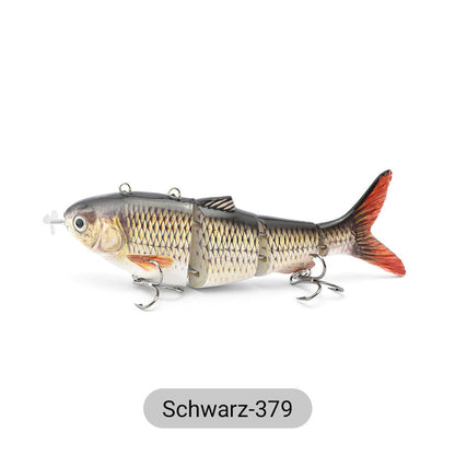 Multi-jointed robotic fishing lure with LED