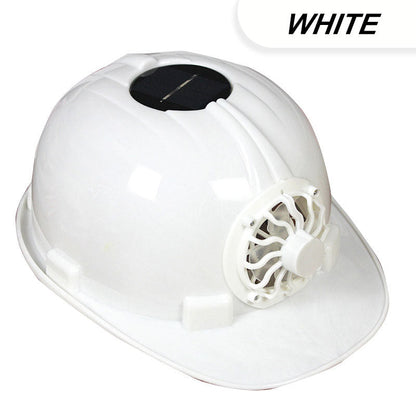 Summer Ventilated Safety Helmet with Solar-Powered Fan