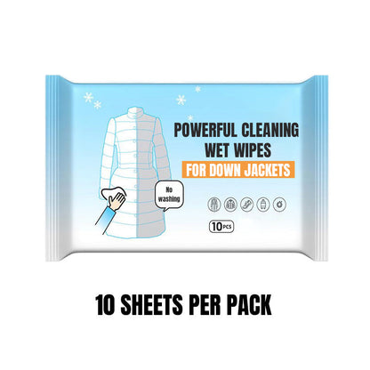 Powerful Cleaning Wet Wipes for Down Jackets